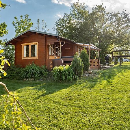 Willa Cozy wood hut on the farm Trebivlice Zewnętrze zdjęcie